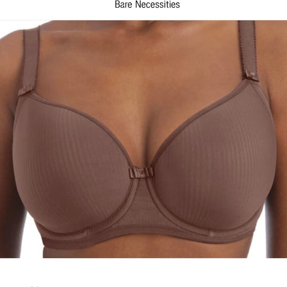 Freya Idol T-shirt bra Coffee Roast Dark Brown US 34G UK 34F